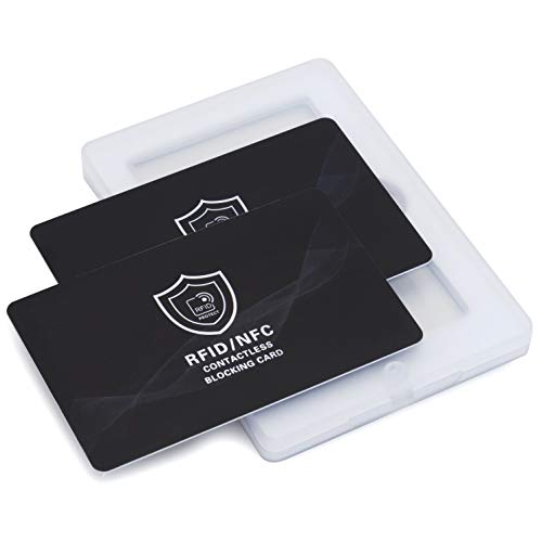 Bloqueador RFID Tarjeta RFID NFC Protector de Tarjetas de Crédito sin Contacto Card Shield Proteccion RFID para Tarjetas de Crédito y Pasaporte