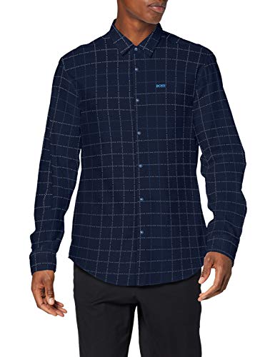 BOSS Bertillo_s Camisa, Azul (Open Blue 480), XX-Large para Hombre