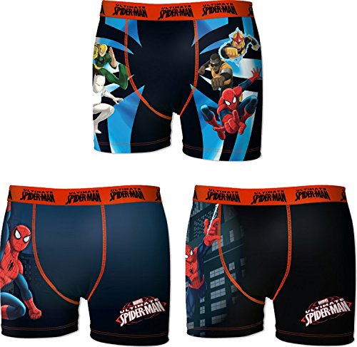 Boxer Spiderman niño Lot de 3 Large