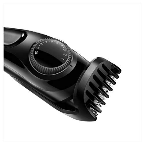 Braun BT3020 - Máquina Cortar Pelo, Recortadora de Barba, Recargable de Precisión con 20 Ajustes de Longitud, Negro, Batería