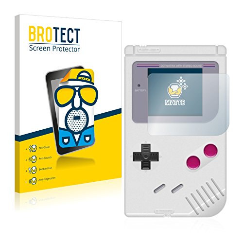 BROTECT Protector Pantalla Anti-Reflejos Compatible con Nintendo Gameboy (1989) (2 Unidades) Pelicula Mate Anti-Huellas