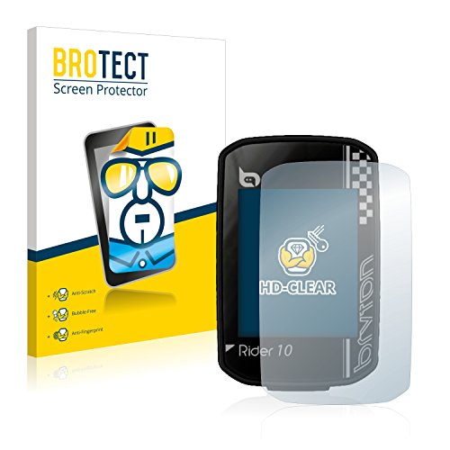 BROTECT Protector Pantalla Compatible con Bryton Rider 10 Protector Transparente (2 Unidades) Anti-Huellas