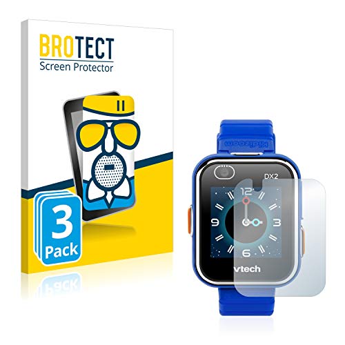 BROTECT Protector Pantalla Cristal Mate Compatible con Vtech Kidizoom Smart Watch DX2 Protector Pantalla Anti-Reflejos Vidrio, AirGlass (3 Unidades)