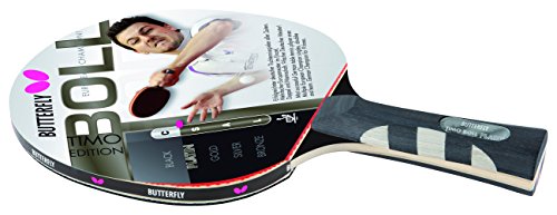 Butterfly Timo Boll Platinum - Pala de Ping Pong (Timo Boll), Color Rojo