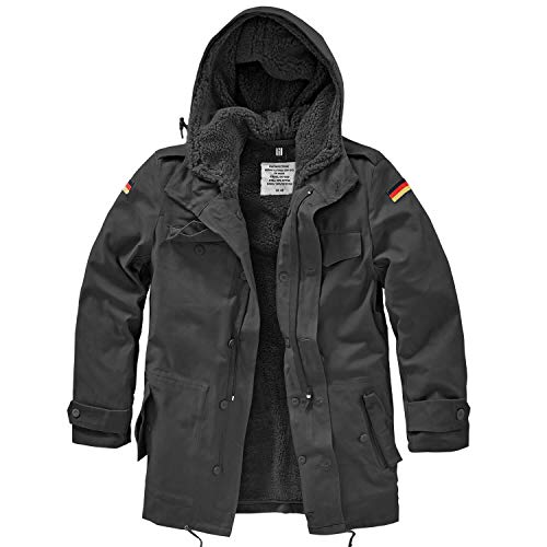 BW-ONLINE-SHOP - Parka del ejército alemán con forro Negro 60