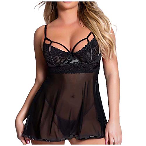 Camisón Mujer Sexy Lencería Pijama Sin Montura Inalámbrico Encaje Seda Las Passion Lingerie Plus Size Nueva Diversión Y Suave A La Moda Atractivas Erotica Nightwear Dress Ropa De Dormir Ropa Interior