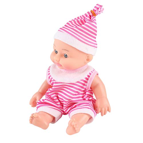 CandyTT Muñeca de Tela de Silicona Suave para bebé simulada, muñeca Realista para recién Nacidos, Juguete para Padres, Juguete Educativo para niños (pinkgirl)