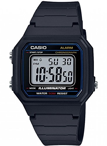 Casio Reloj Digital para Hombre de Cuarzo con Correa en Resina W-217H-1AVEF