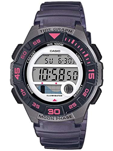 Casio Reloj Digital para Mujer de Cuarzo con Correa en Resina LWS-1100H-8AVEF