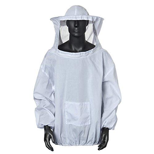 Cisixin Algodón Traje de Apicultura Protectora de Traje Chaqueta Ventilado para Apicultor