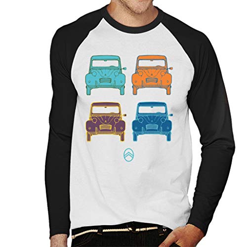 Citroën 2CV Pop Art Style Men's Baseball Long Sleeved T-Shirt