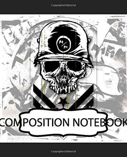 Composition Notebook: Ghosts Infinite Warfare Modern Warfare Shooter Video Game World War II Call Of Duty Writing Workbook for Teens & Children, ... ... Notebook, Paper 7.5 x 9.25 Inches 110 Pages