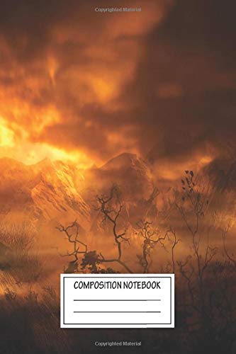 Composition Notebook: Landscapes Dark Mansion Mysterious Wide Ruled Note Book, Diary, Planner, Journal for Writing