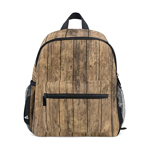 COOSUN Viejo Piso de Madera Kinder Kids Mini Mochila Preescolar Bolsa del niño