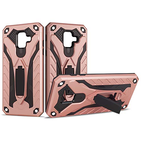 COOVY® Funda para Samsung Galaxy A6 SM-A600 / SM-A600F/DS (Model 2018) de plástico y Silicona TPU, extrafuerte, protección contra Golpes, Funda con función Atril | Color