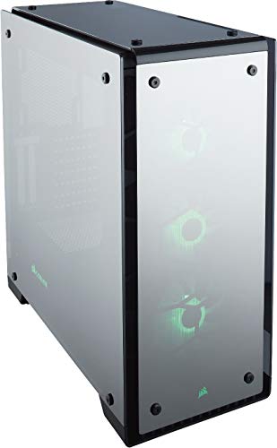 Corsair Crystal 570X RGB - Caja de PC, ATX de vidrio templado, con ventilador, iluminación RGB LED, Negro Transparente