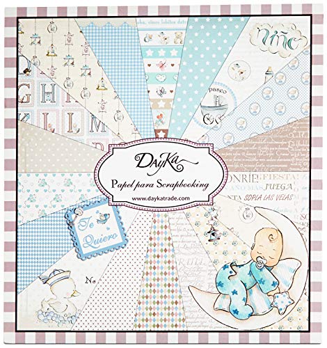 Dayka Trade Kit de Scrapbooking Niño 20x20cm