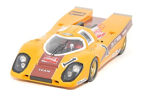 Dickie de Dickie-Schuco 413311011 – True Scale – Porsche 917 K de 1970 de 1: 43 KALAMI 9H, Naranja/Negro
