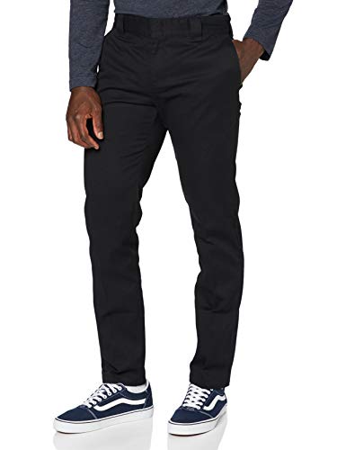 Dickies Slim Fit Work Pant Pantalones, Negro (Black BK), W30/L32 para Hombre