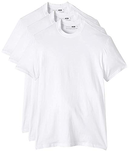 Dim Eco Dim, Camiseta para Hombre, Blanco, Large (talla del fabricante: XL), Pack of 3