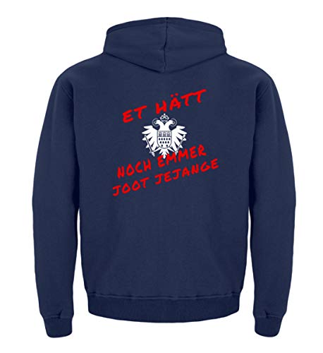 DiSzy Et hätt noch emmer joot jeden ange - Sudadera con capucha para niños azul marino 98-104 cm