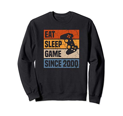Eat Sleep Game Since 2000 21º Cumpleaños 21 Años Videojuego Sudadera