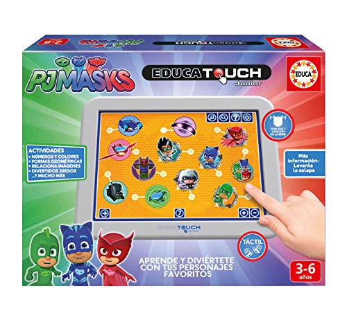 Educa- EducaTouch Junior PJ Masks, con música y Canciones Juego Educativo para niños, a Partir de 3 años (17430)