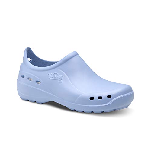 Feliz Caminar - Flotantes Shoes, Zapato Sanitario, Celeste, 38 EU