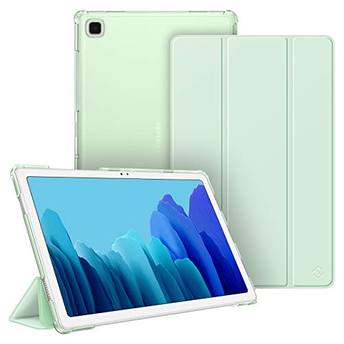 Fintie Funda Compatible con Samsung Galaxy Tab A7 10.4" 2020 - Trasera Transparente Mate Carcasa Ligera con Función de Auto-Reposo/Activación para Modelo de SM-T500/T505/T507, Verde Claro