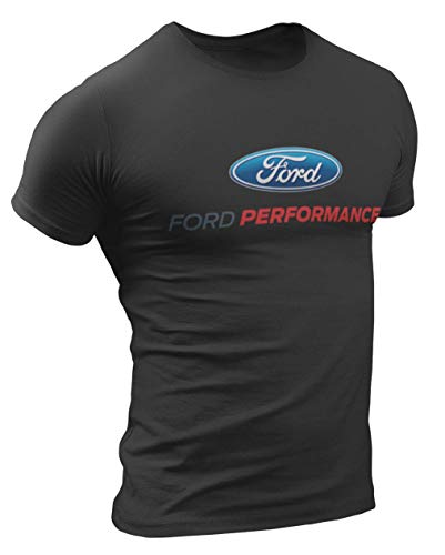 Ford Performance Camiseta oficial del equipo Licensed Racing Team para hombre Negro S