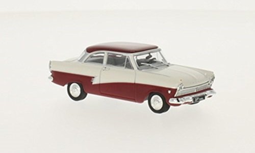 Ford Taunus 17M (P2) 1957 white/darkred 1:43 Whitebox