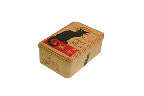 French Classics - Caja metálica, diseño de Chat Noir (18 x 12 x 7 cm)