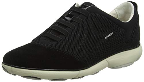 Geox D Nebula C, Zapatillas Mujer, Negro (Gun C1357), 42 EU