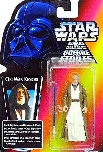 Hasbro Kenobi con tarjeta roja Lightsaber A New Hope de Star Wars Power of The Force Collection Kenobi