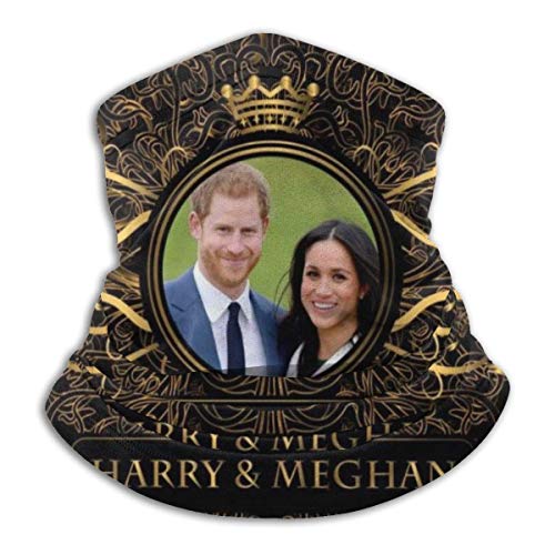 Head Wrap,Marco De Estrella Dorada Harry Y Meghan Royal Wedding 12-En 1 Diademas, Bufanda Decorativa Mágica para Escalada De Montaña,26x30cm