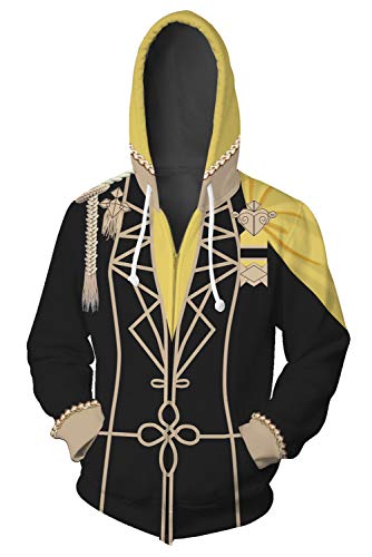 helymore Disfraz de Emblem Three Houses Sudadera con Capucha de Edelgard Von Hresvelgr Claude Von Regan Dimitri Halloween Costume, L