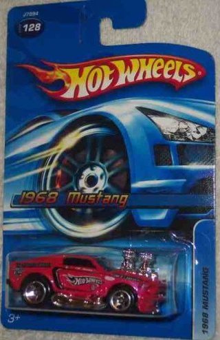 Hot Wheels #2006-128 1968 Mustang Pink With Tampo 1:64 Scale Collectible Die Cast Car by Hot Wheels