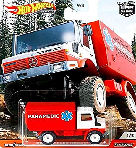 Hot Wheels 2020 Cultura del Coche Wild Terrain '88 Mercedes-Benz Unimog U 1300 Real Riders