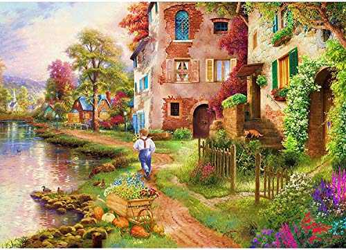 HUADADA Puzzle 1000 Piezas, Puzzles para Adultos Puzzles Casa de Campo 1000 Piece Jigsaw Puzzles Infantiles Puzzle Adultos (70x50cm)