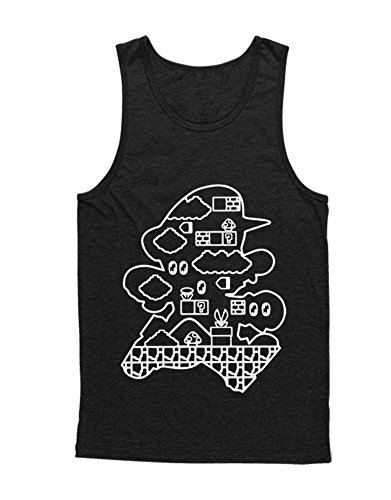 Hypeshirt Tank-Top Mario H100007 Negro S