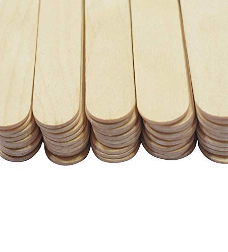 Ice Cream Wooden Craft Stick Pack of 400 Pieces and 100 Pieces Decoration Stone for School Project Work