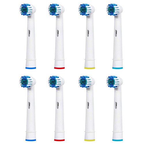 IM77R 8 Recambios Cepillo Electrico Compatible, Complatible/ Vitaly Precision Clean, White Clean, Sensitive Clean,Proffesional Care, EB-17A / SB-17A / EB17-P (2Kits x 4Cepillos)