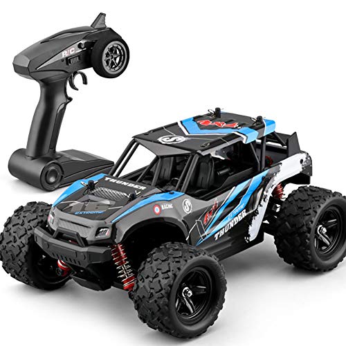 Impermeable RC Coche Off Road 4x4 Coche Teledirigido Escala 1/18 Alta Velocidad 50km / h Buggy RC Radiocontrol Electrico Coche 2.4GHz Vehículo Todoterreno Juguétes para Niños