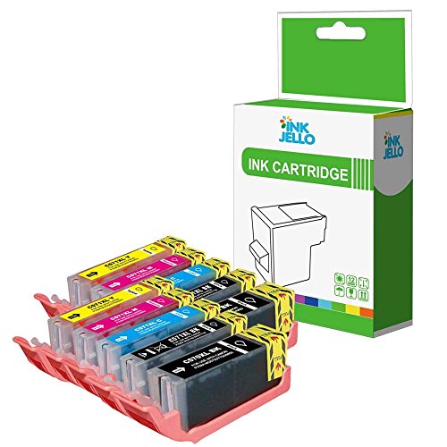 InkJello Compatible Tinta Cartucho Reemplazo para Canon Pixma MG5700 MG5750 MG5751 MG5752 MG5753 MG6800 MG6850 MG6851 MG6852 MG6853 MG7750 MG7751 MG7752 MG7753 TS5050 TS5051 TS5053 TS5055 (10-Pack)