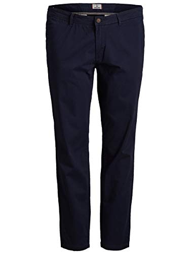 Jack & Jones Jjimarco Jjbowie Sa Plus Pantalones, Azul (Navy Blazer Navy Blazer), 42 /L34 (Talla del Fabricante: 42) para Hombre