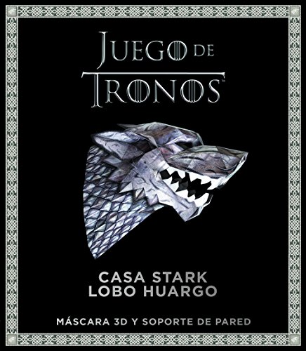 Juego de Tronos. Casa Stark: lobo huargo: Máscara 3D y soporte de pared (Series y Películas)