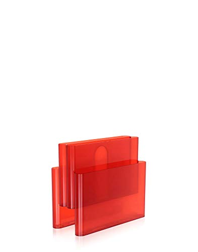 Kartell 467631 Soporte para periódicos, Color Rojo y Naranja