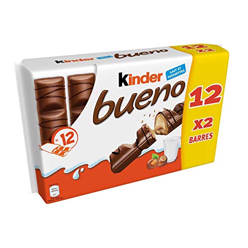 Kinder Bueno, 12 x 43g, Pack de 12.