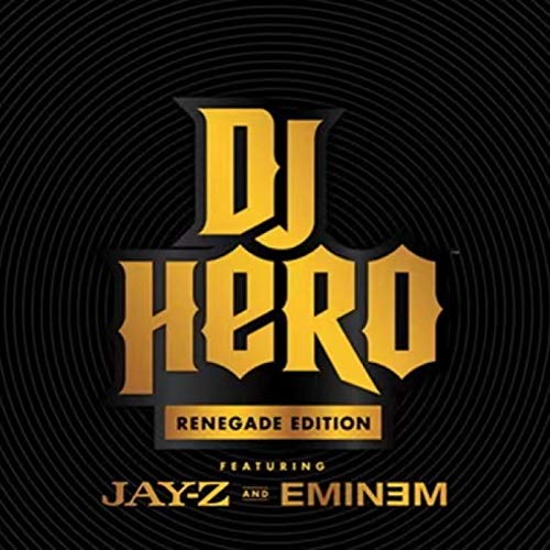 Kongqte Eminem Music Album Dj Hero Renegade Edition (2009) Póster De Portada Arte De Pared Impresión En Lienzo Pintura Sala De Estar Decoración Del Hogar-24X24 Pulgadas Sin Marco (60X60Cm）