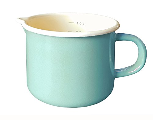 Krüger Cazo para Leche, Esmalte, Verde Menta, 12 cm